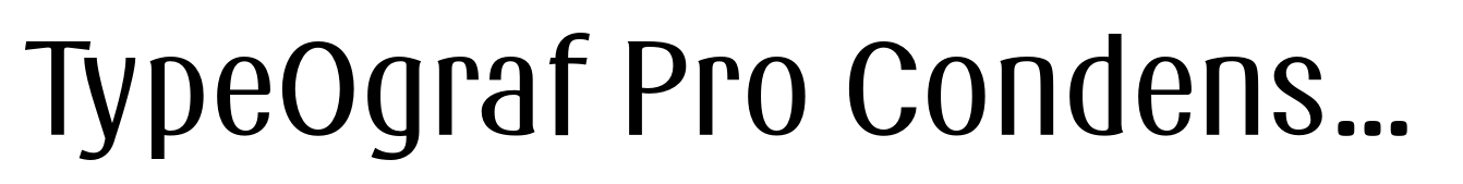 TypeOgraf Pro Condensed